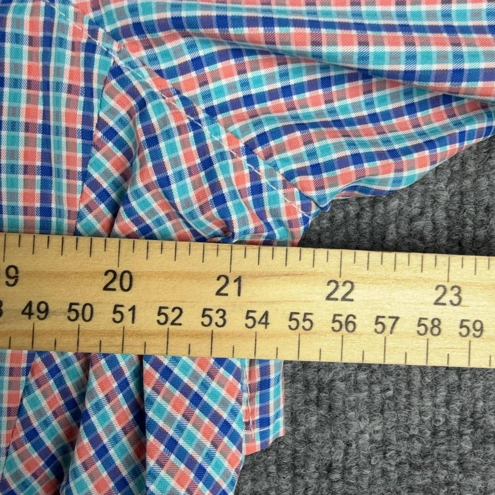 Columbia PFG Super Tamiami Shirt Mens XL Plaid Omni-Shade Fishing Long Sleeve